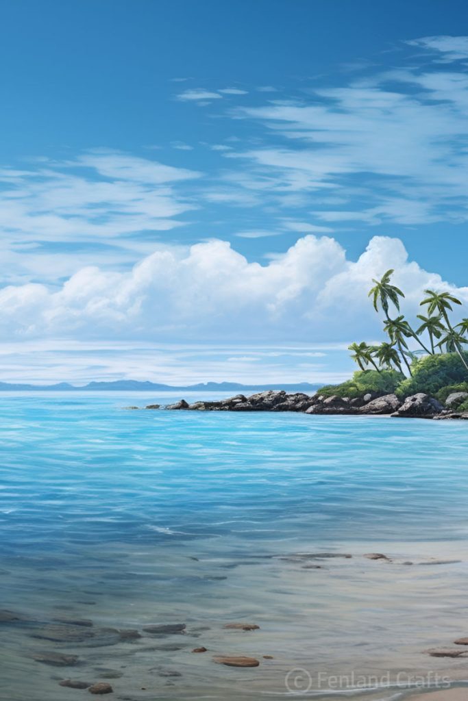 Image of a tropical island seascape